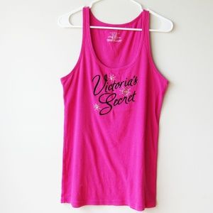 Victoria's Secret Pink Ribbed Tank Shirt Top